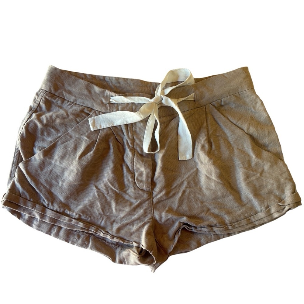 ARITZIA Wilfred Allegra Short, Size 4, Linen/Lyocell Blend, Silk Tie - Picture 2 of 9